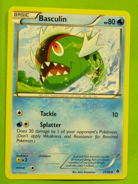 basculin pokemon card POKEMON B&W Emerging Powers
