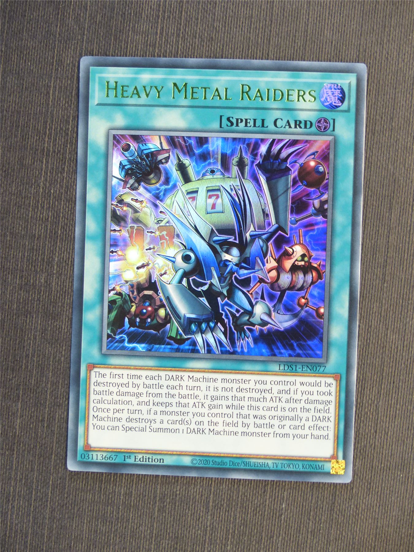 Heavy Metal Raiders LDS1 green Ultra Rare - 1st ed - Yugioh Cards #5J4 Archeron Heavy Metal Raiders LDS1 green Ultra Rare - 1st ed - Yugioh Cards #5J4 Archeron