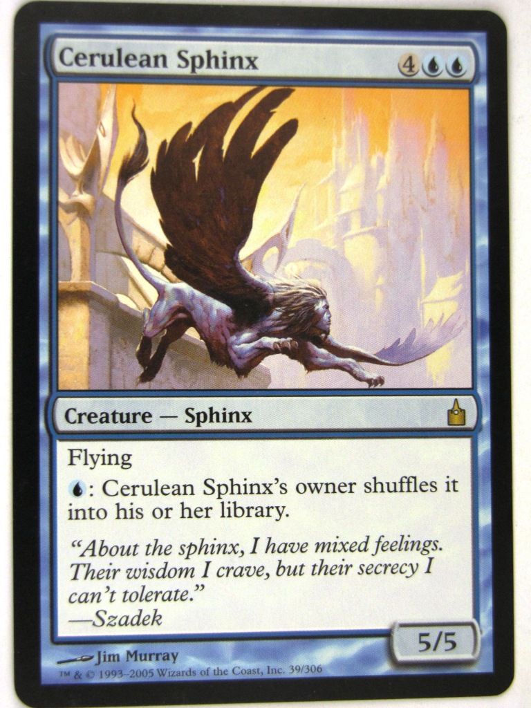 MTG Magic: the Gathering Cards: CERULEAN SPHINX: RAV