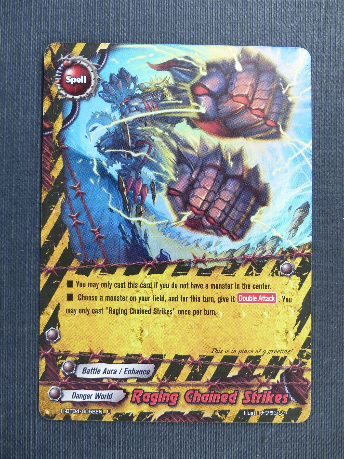 Raging Chained Strikes U Foil - Buddyfight Cards #4VK