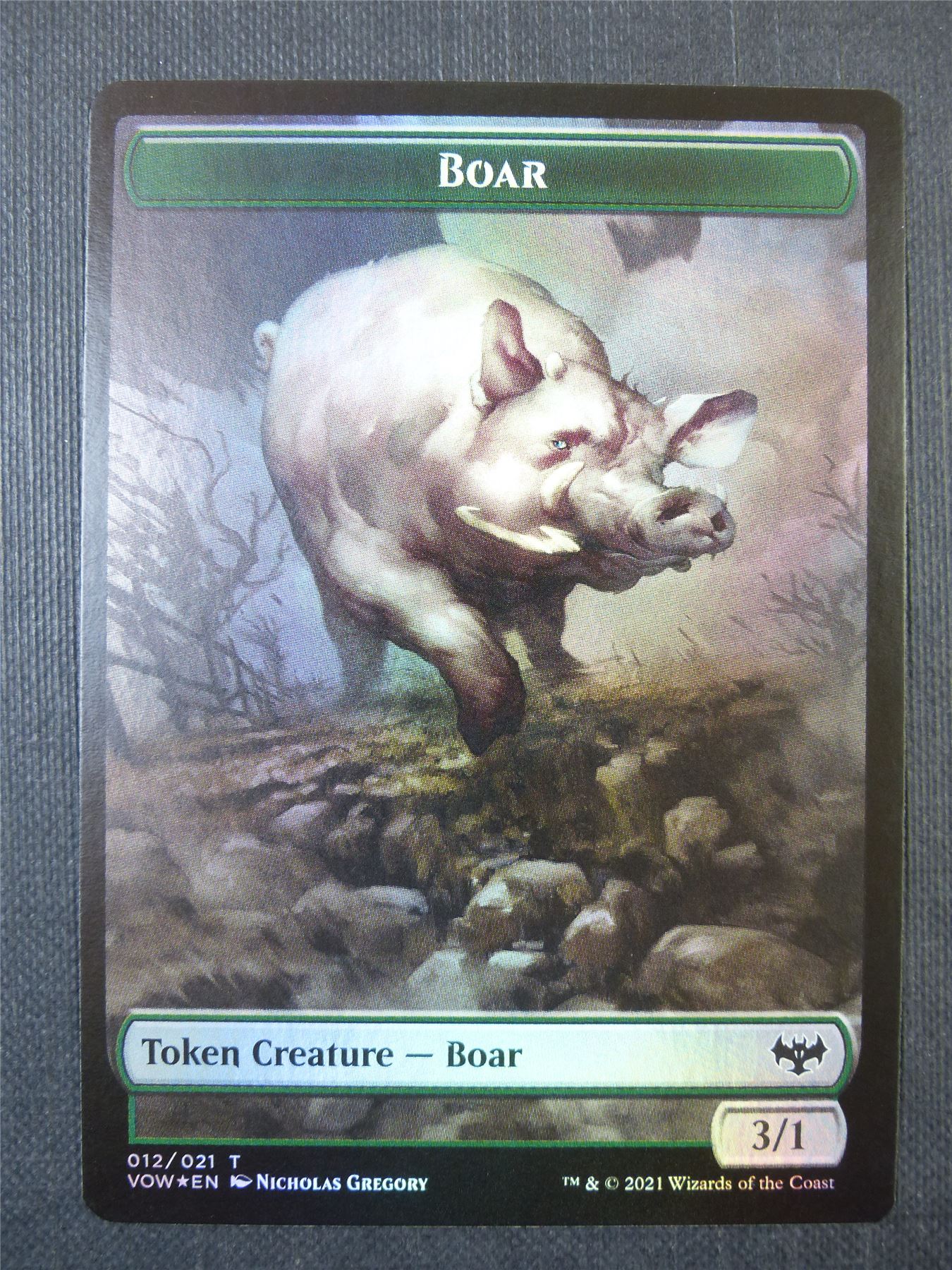Boar Foil Token - Mtg Card #8Y5