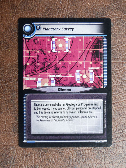 Planetary Survey - Star Trek CCG TCG Card #W1