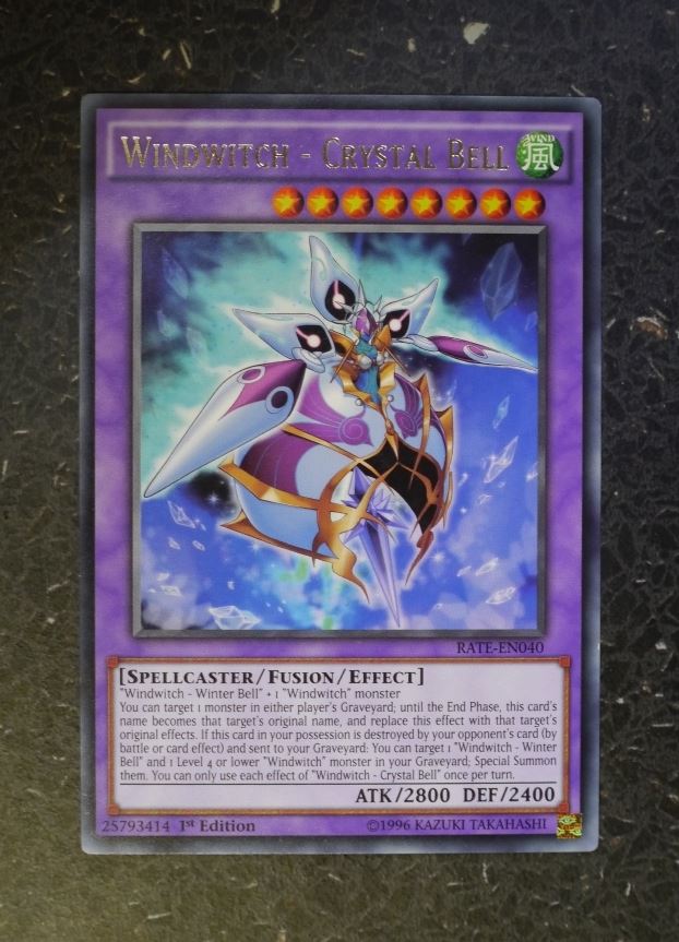 YuGiOh Cards: WINDWITCH- CRYSTAL BELL RATE RARE # F78
