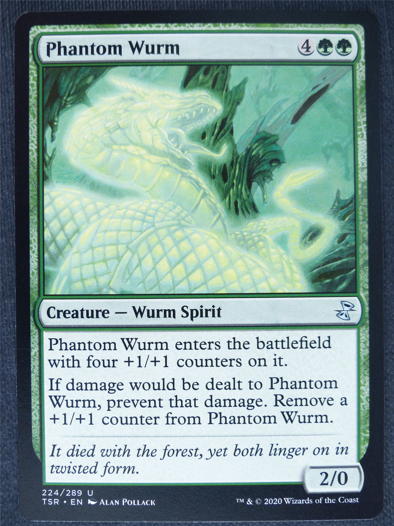 Phantom Wurm - Remastered - Mtg Magic Cards #T9