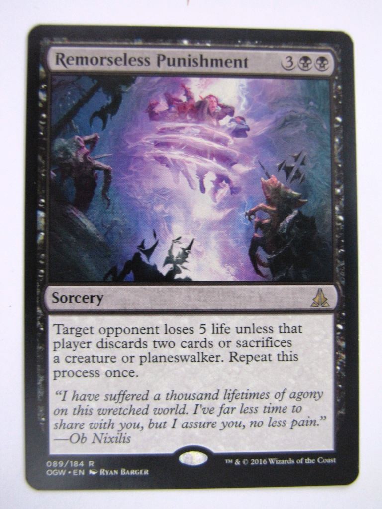 MTG Magic Cards: REMORSELESS PUNISHMENT # 5B93