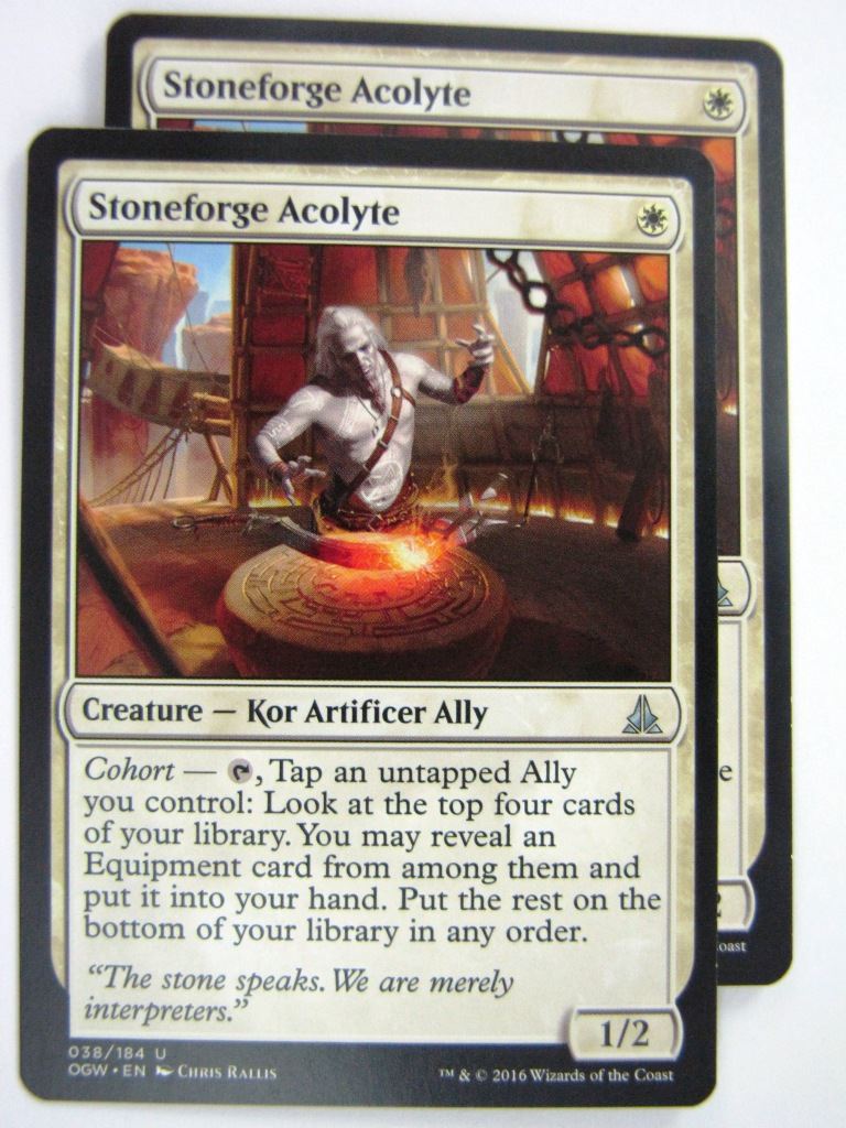 MTG Magic Cards: Oath of the Gatewatch: STONEFORGE ACOLYTE x2 # 4J77