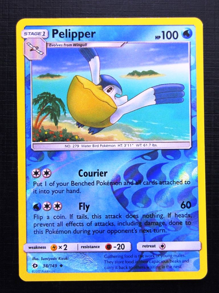Pokemon Cards: PELIPPER 38/149 REVERSE HOLO # 25A76 Pokemon Cards: PELIPPER 38/149 REVERSE HOLO # 25A76