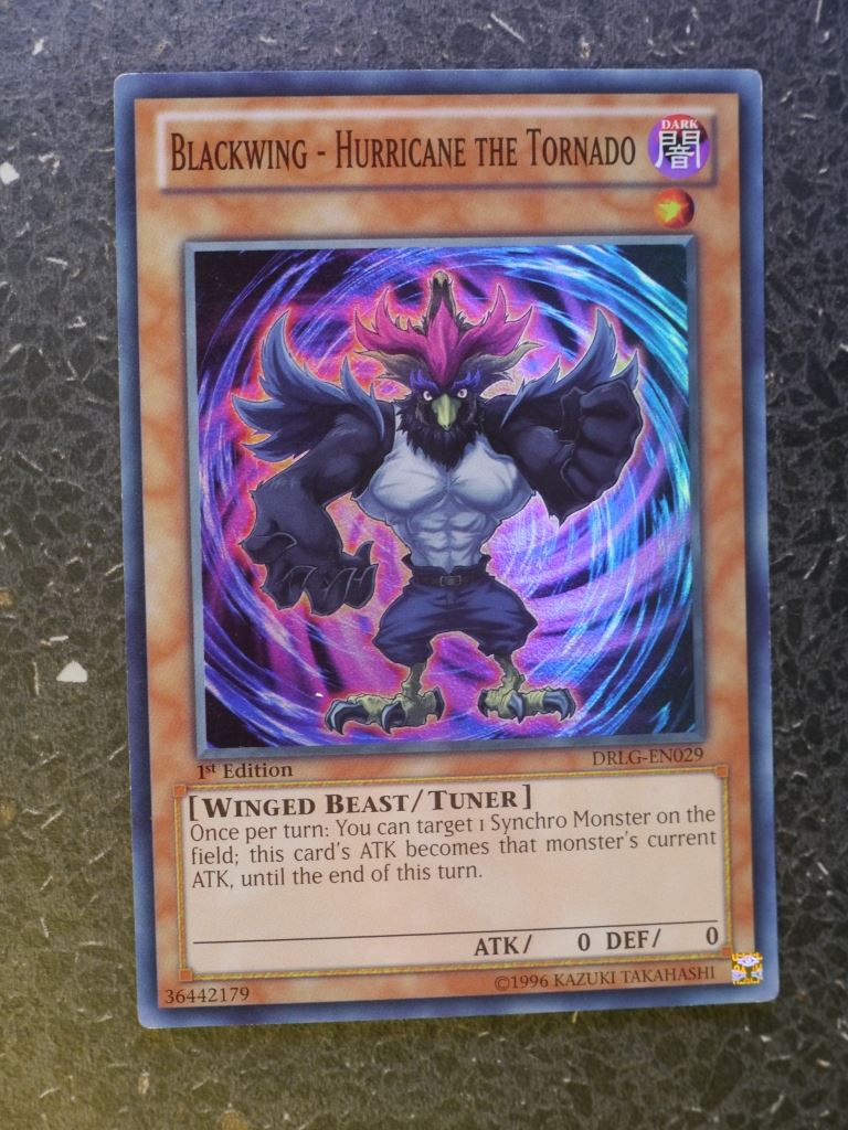 Yugioh Cards: BLACKWING - HURRICANE THE TORNADO DRLG SUPER RARE # 3G98