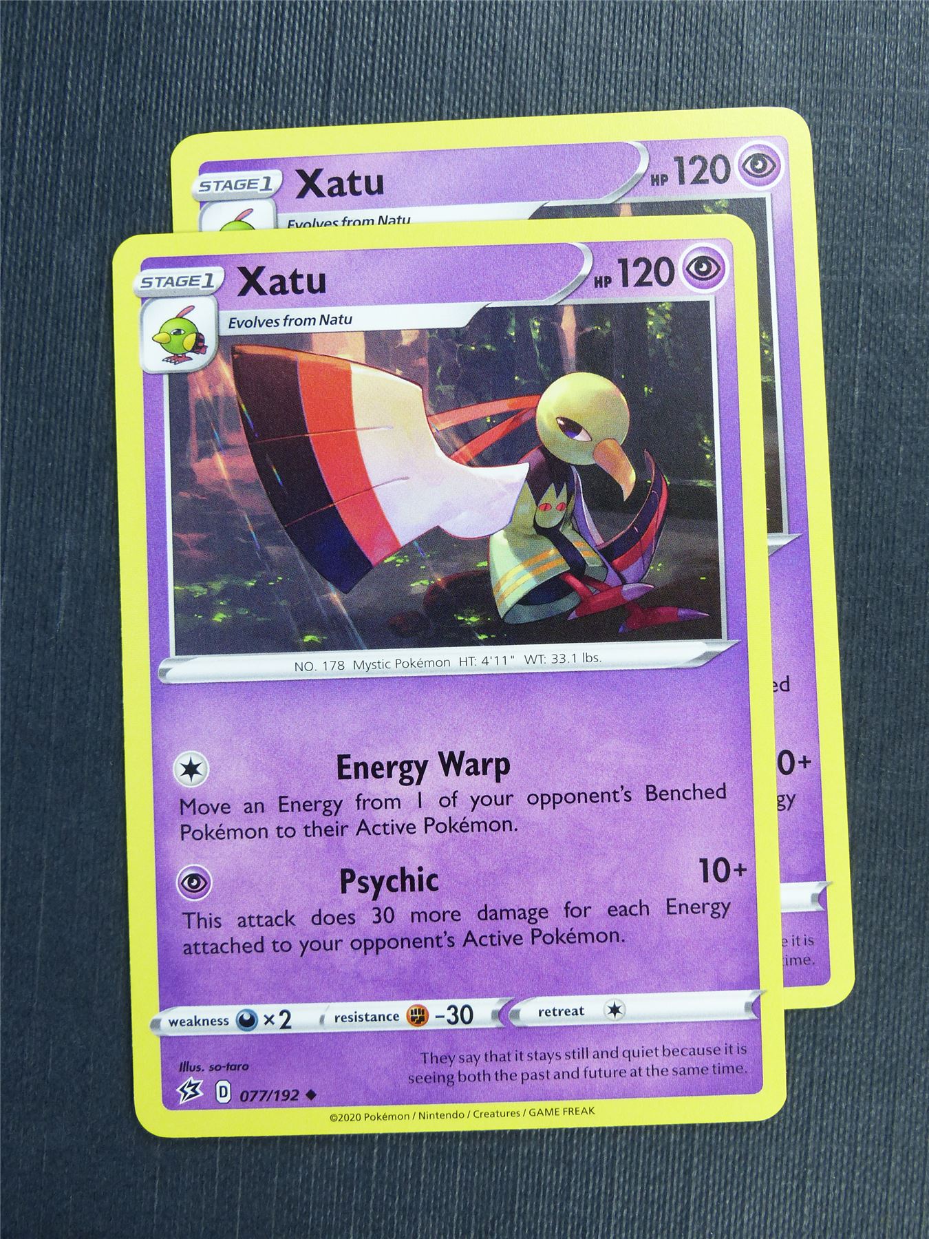 Xatu 077/192 x2 - RCL - Pokemon Card #3KM Archeron Xatu 077/192 x2 - RCL - Pokemon Card #3KM Archeron