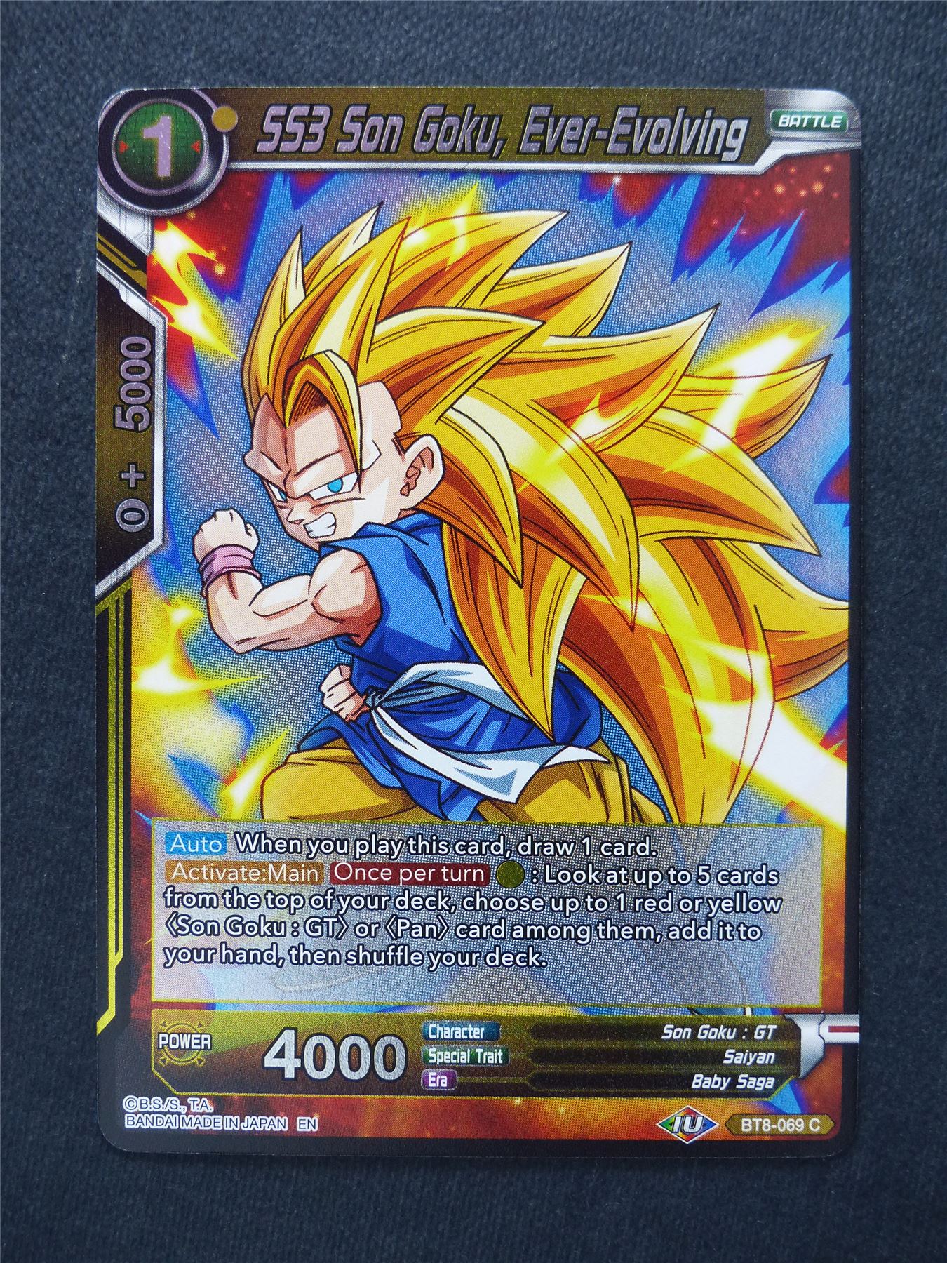 SS3 Son Goku Ever-Evolving Foil - Dragon Ball Super Cards #YF