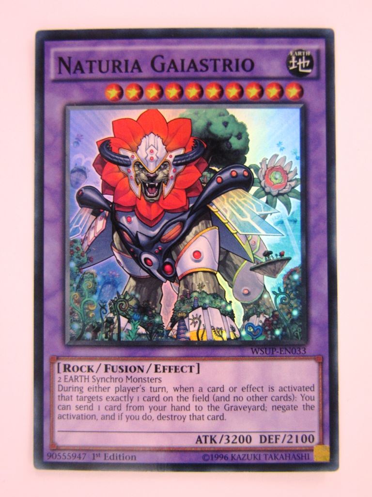naturia cards yugioh Yugioh Cards: NATURIA GAIASTRIO WSUP SUPER RARE # 2E18