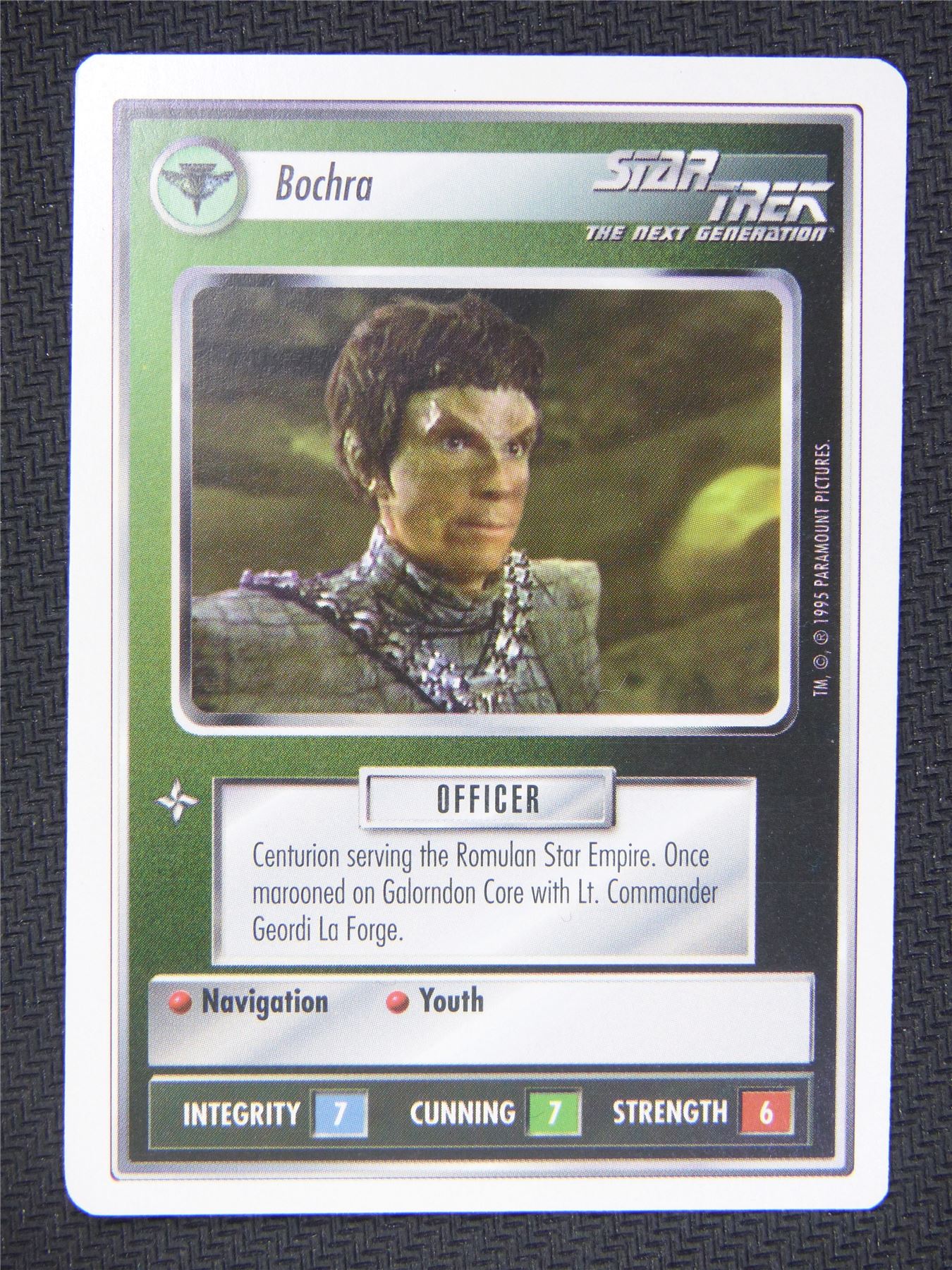 Bochra White Border - Star Trek Next Gen Card #4PD