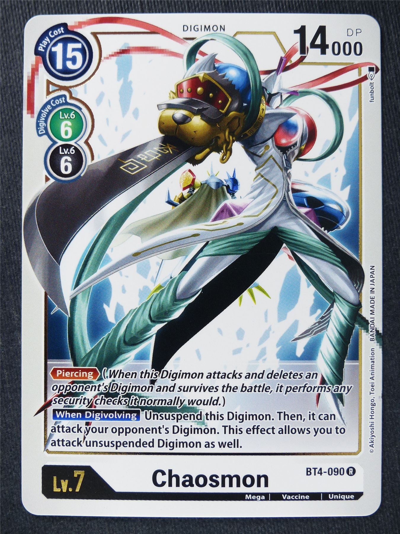 Chaosmon BT4-090 R - Digimon Cards #YZ