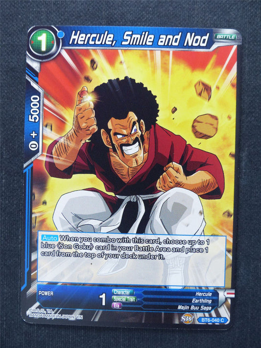 Hercule Smile and Nod - Dragon Ball Super Cards #7R