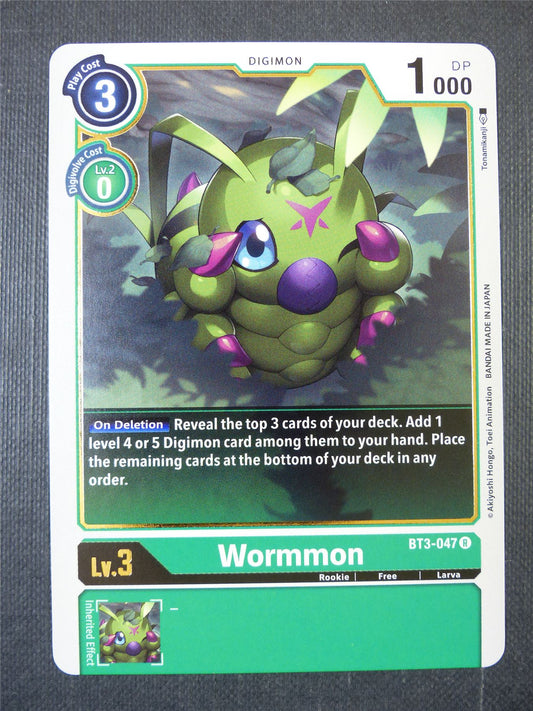 Wormmon BT3-047 R - Digimon Card #20E