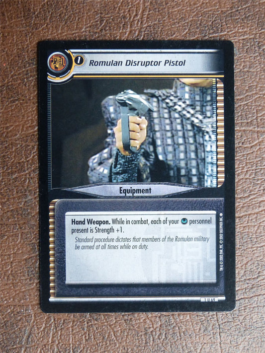 Romulan Disruptor Pistol - Star Trek CCG TCG Card #Y8
