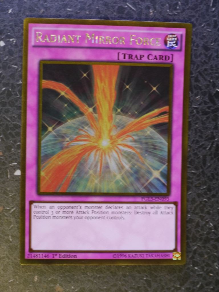 Yugioh Cards: RADIANT MIRROR FORCE PGL3 GOLD RARE # 3F75