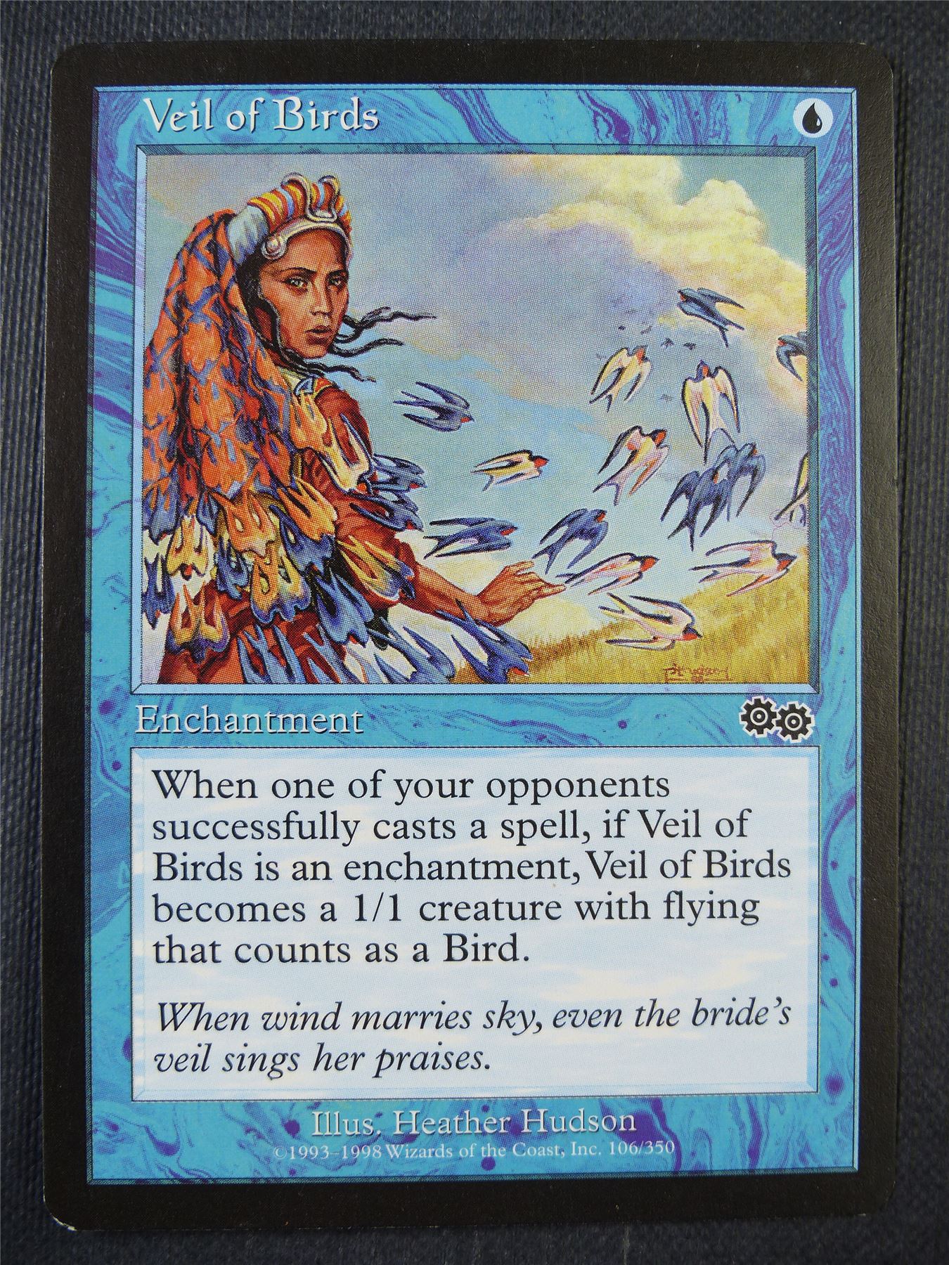Veil of Birds - Urza's Saga - Mtg Card #736