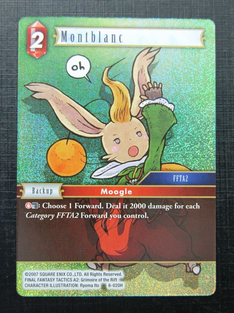 Montblanc 6-020H Foil - Final Fntasy card # 3E58