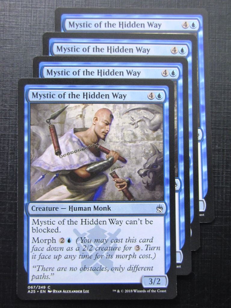 Mystic of Hidden Ways x4 - Masters 25 - Mtg Card # 10B54