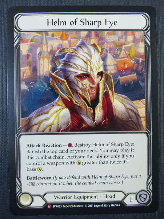 Helm of Sharp Eye - 1st ed Everfest - Flesh & Blood Card #6GG