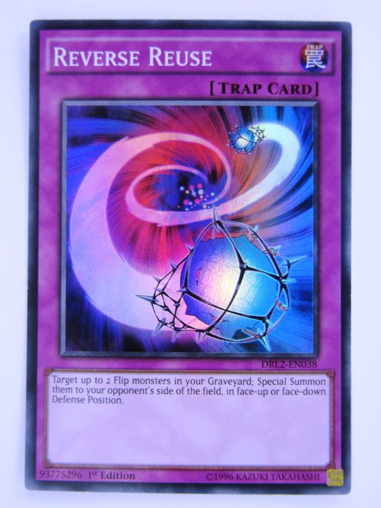 Yugioh Cards: REVERSE REUSE DRL2 SUPER RARE # 2F3 Yugioh Cards: REVERSE REUSE DRL2 SUPER RARE # 2F3