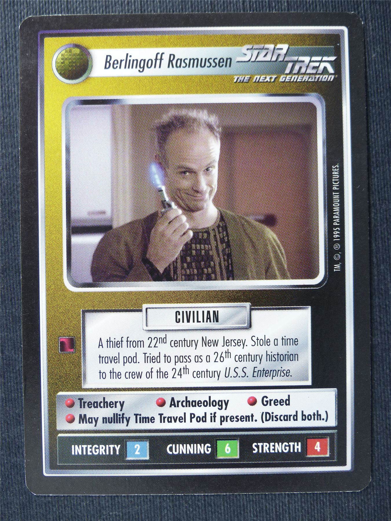 Berlingoff Rasmussen - NG - Star Trek Cards #T6