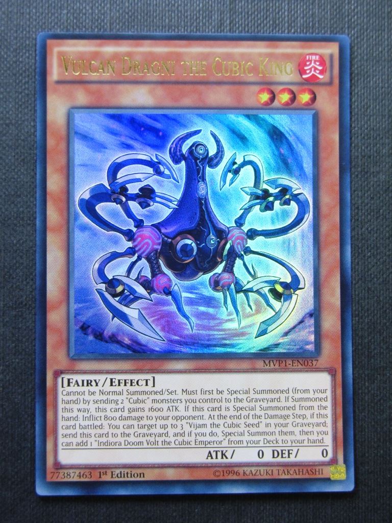 Vulcan Dragni the Cubic King MVP1 Ultra Rare - 1st ed - Yugioh Cards #10V