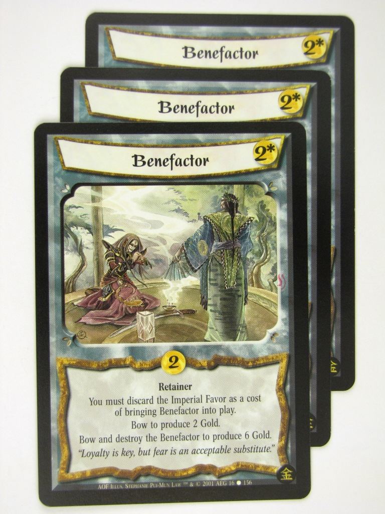Vintage L5R Cards: BENEFACTOR x3 # 17A6