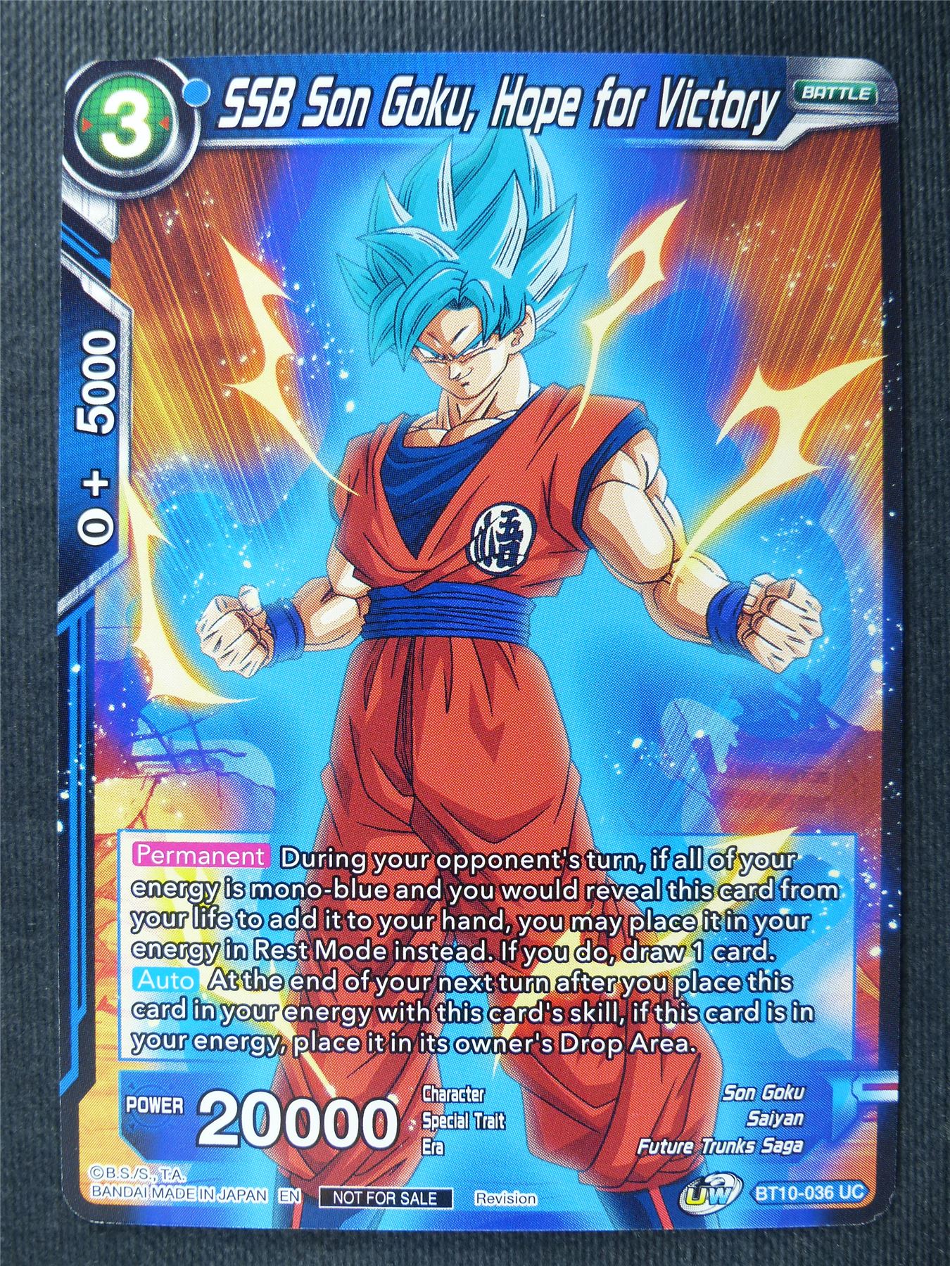 SSB Son Goku Hope for Victory - Dragon Ball Super Cards #RE
