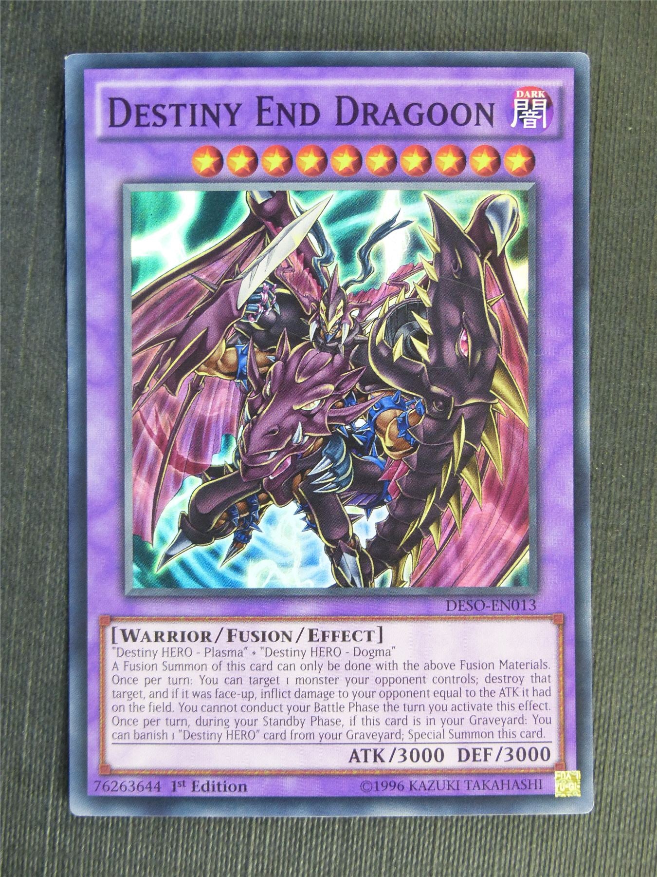 Destiny End Dragoon DESO Super Rare - 1st ed - Yugioh Cards #RJ Archeron Destiny End Dragoon DESO Super Rare - 1st ed - Yugioh Cards #RJ Archeron