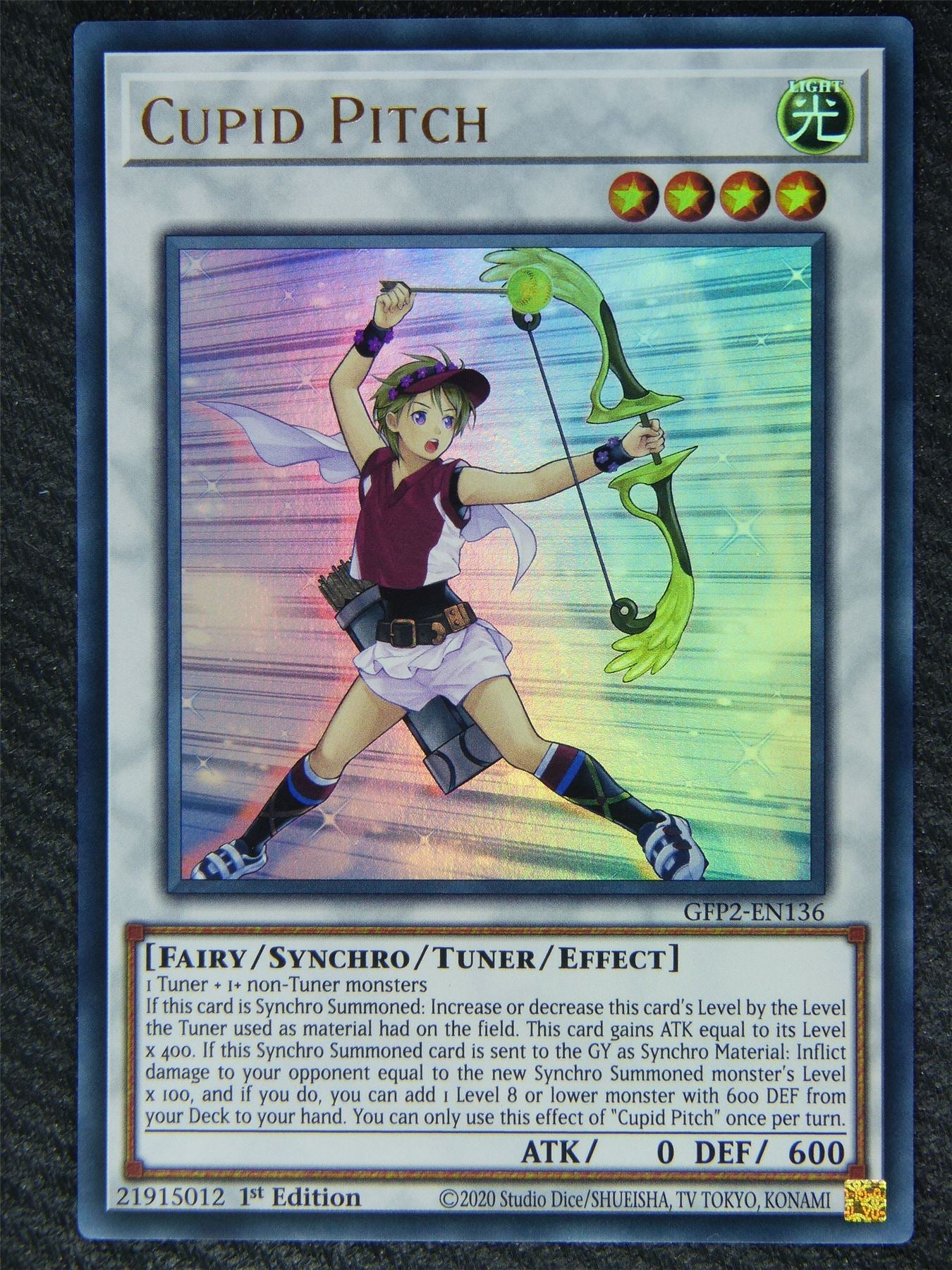 Cupid Pitch GFP2 Ultra Rare - 1st ed - Yugioh Card #83E Archeron Cupid Pitch GFP2 Ultra Rare - 1st ed - Yugioh Card #83E Archeron