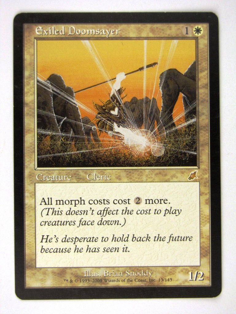 Mtg - EXILED DOOMSAYER - Played Rare