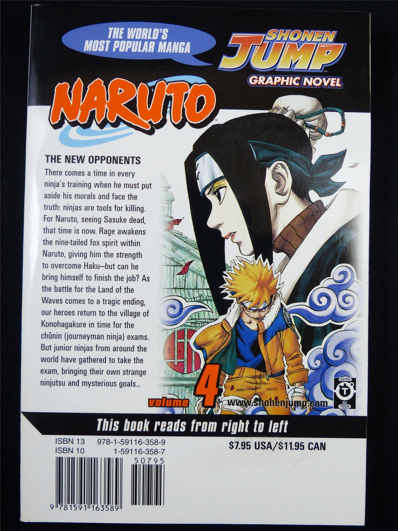 NARUTO Volume 4 - Shonen Jump Viz Manga #3HO