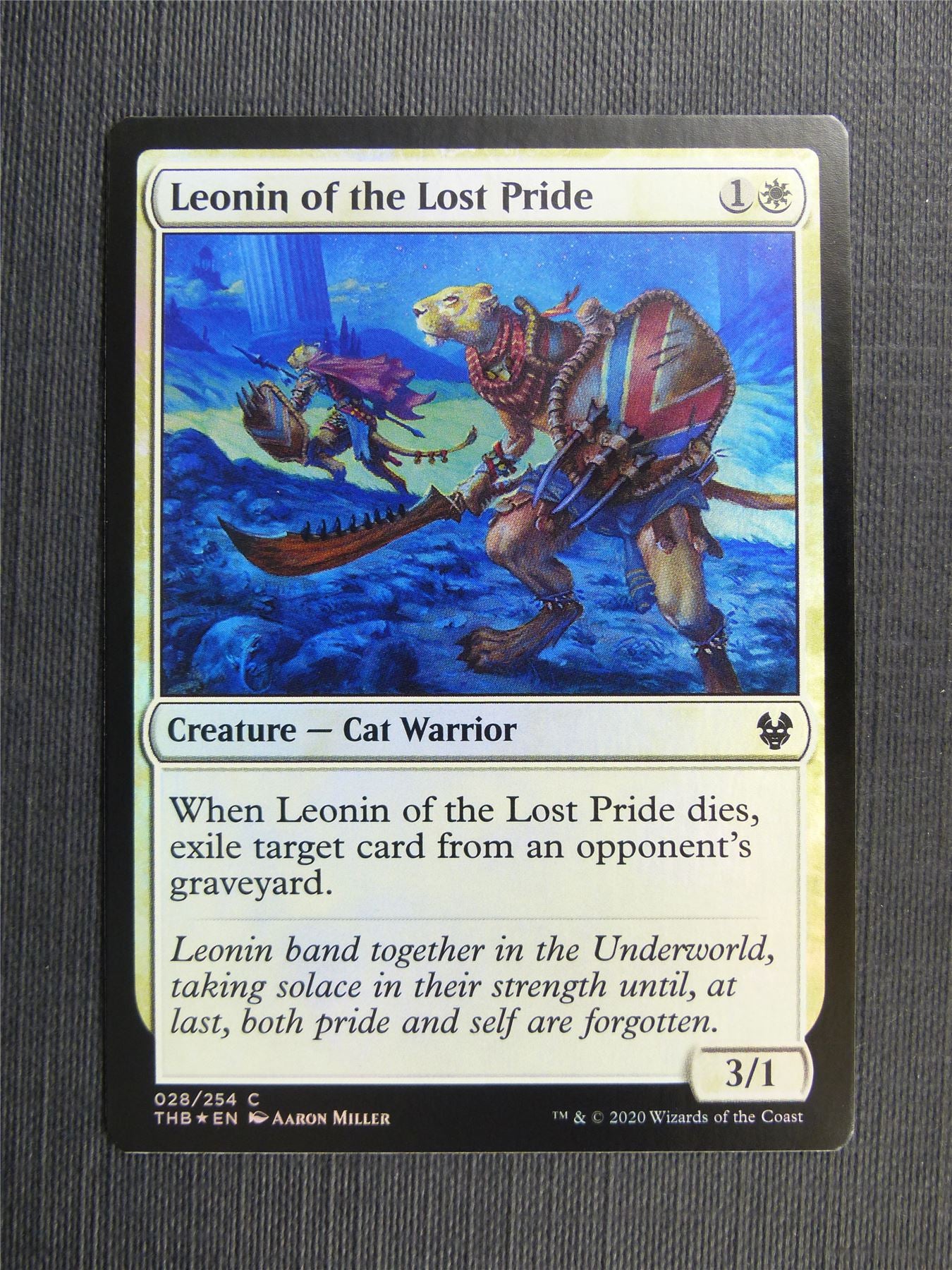 Leonin of the Lost Pride Foil - Theros Collector Ed - Mtg Magic Cards #3NZ