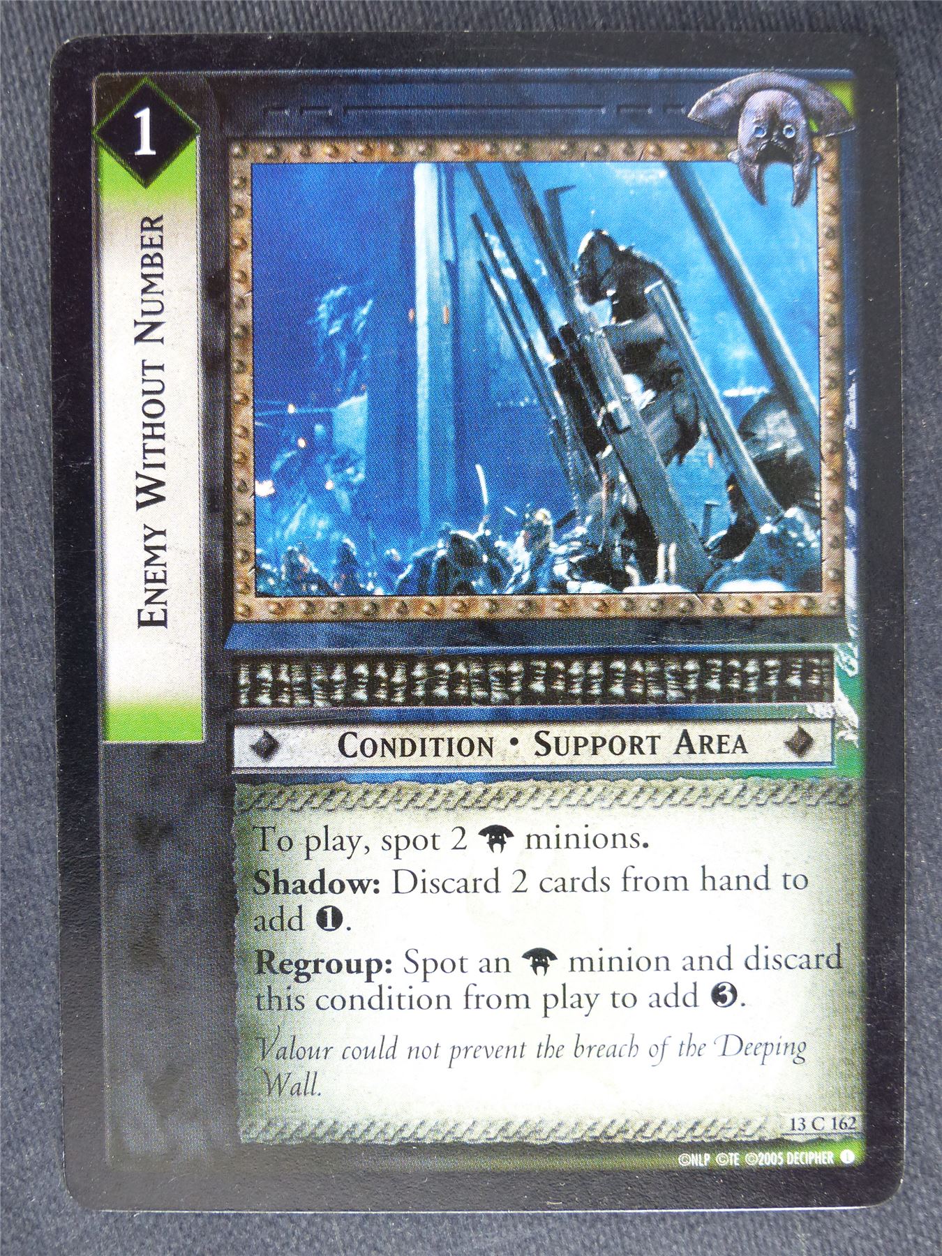 Enemy Without Number 13 C 162 - played - LotR Cards #L8