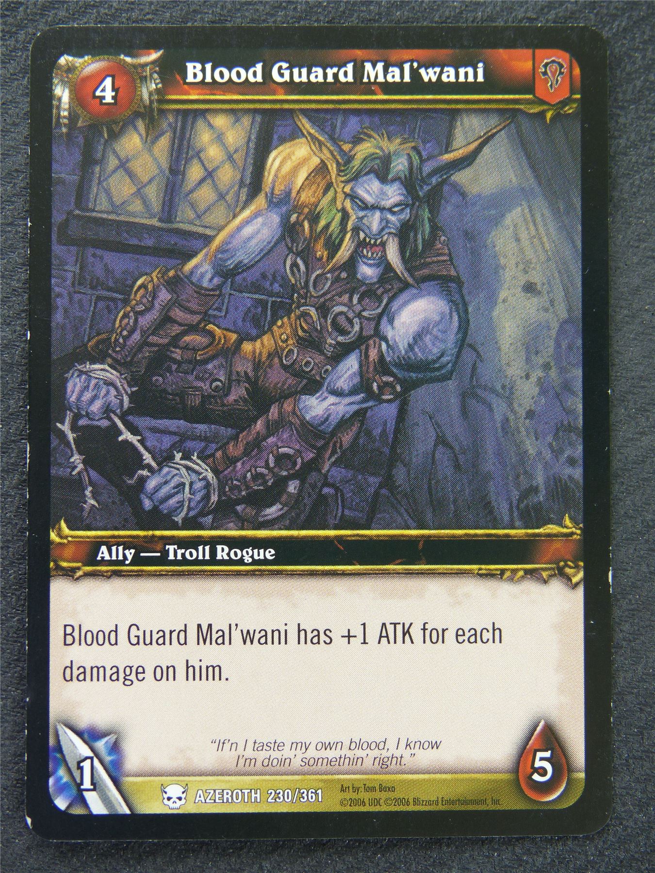 Blood Guard Malwani - Common - World Of Warcraft #1CN