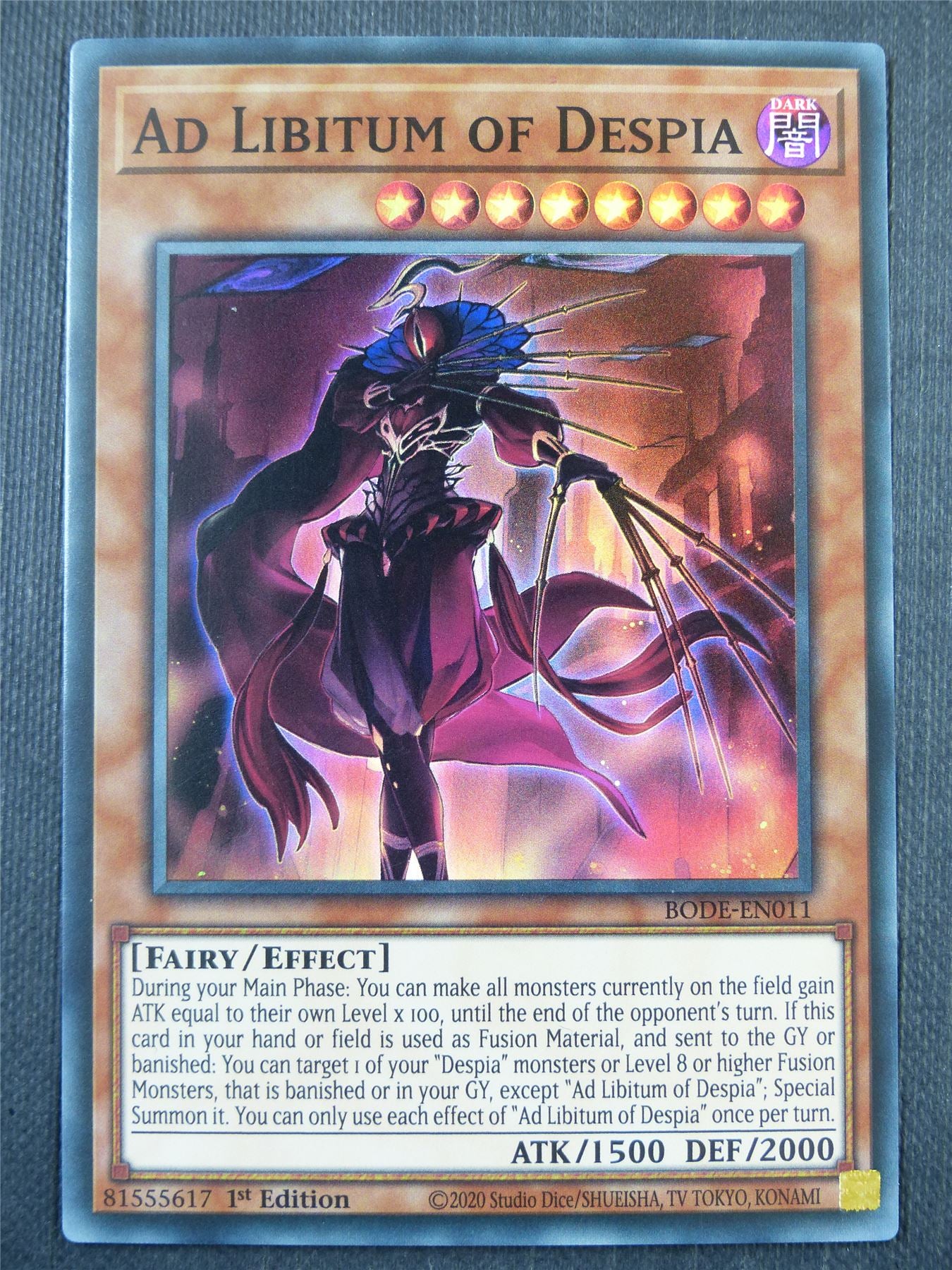 yugioh despia cards Ad Libitum of Despia BODE Super Rare