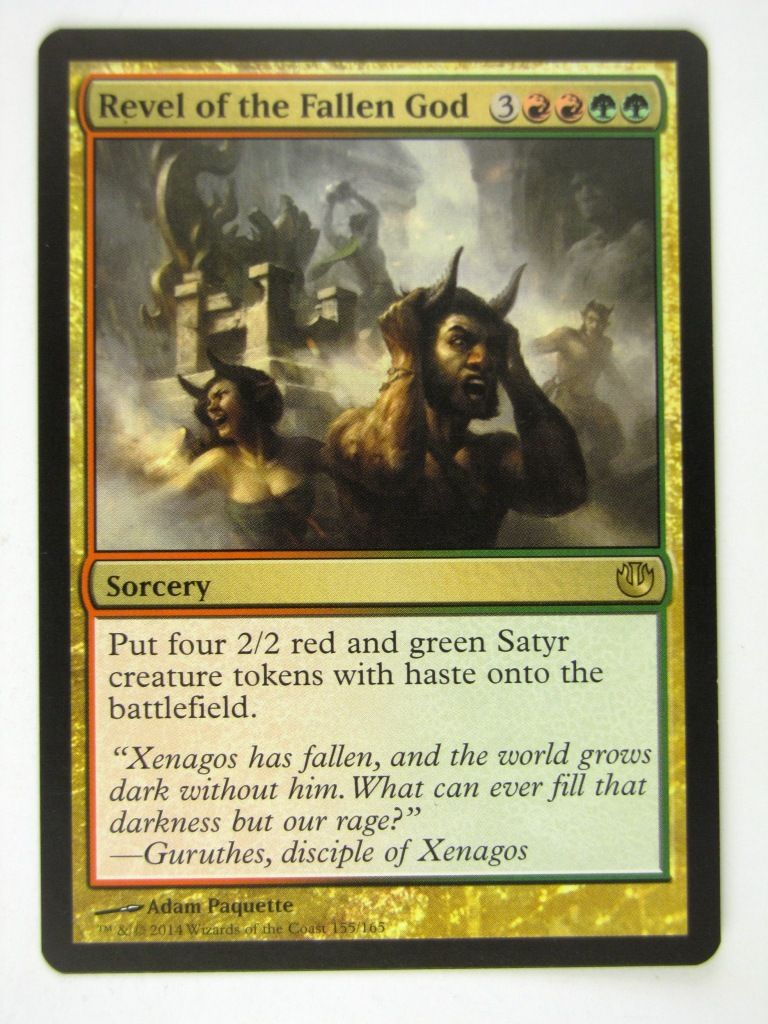MTG played Cards: REVEL OF THE FALLEN GOD # 13I87