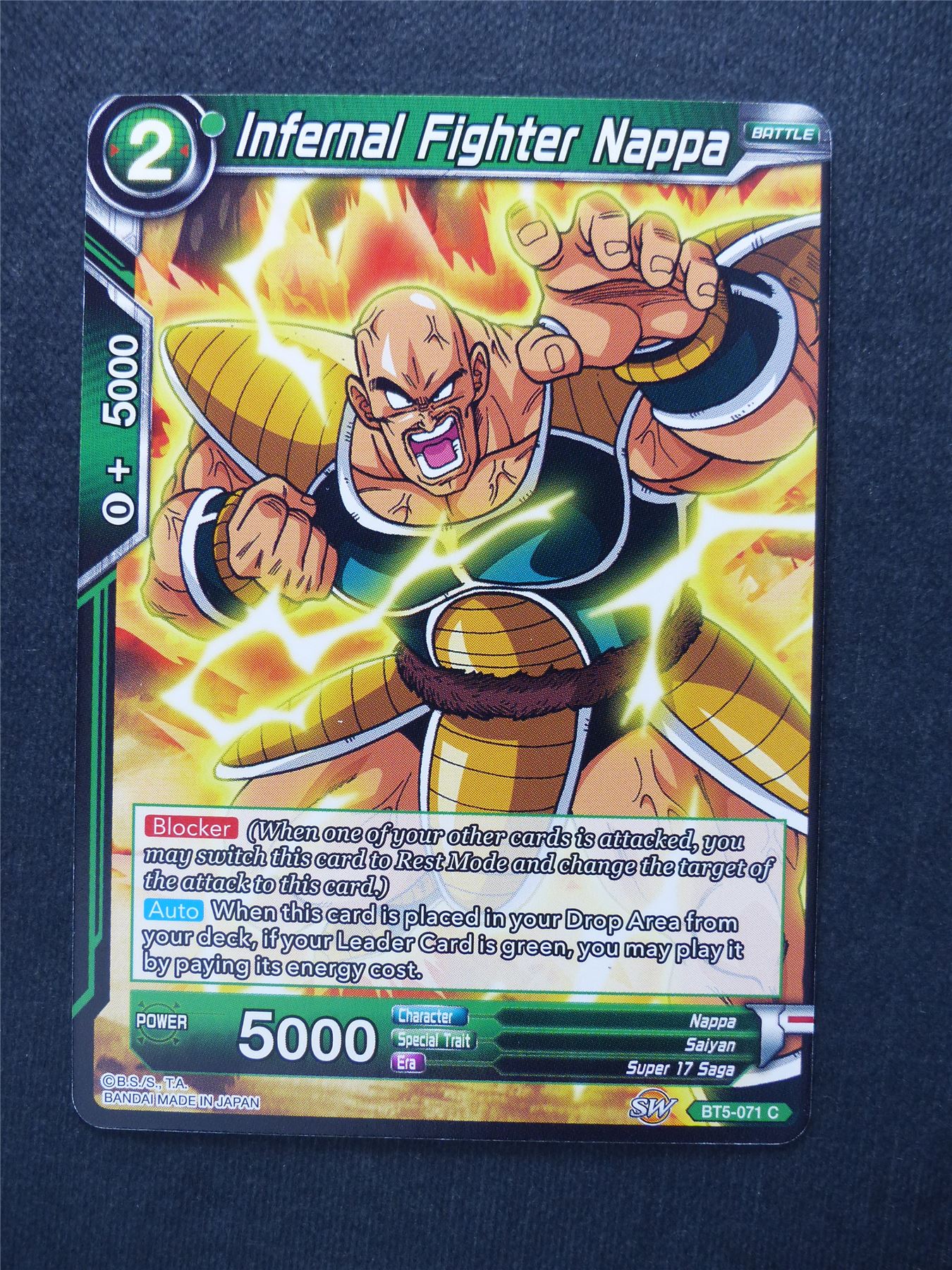 Infernal Fighter Nappa - Dragon Ball Super Cards #14D
