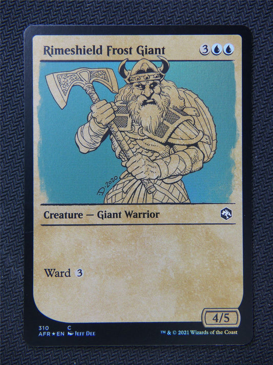 Rimeshield Frost Giant Foil Rulebook Art - Mtg Forgotten Realms #1H8