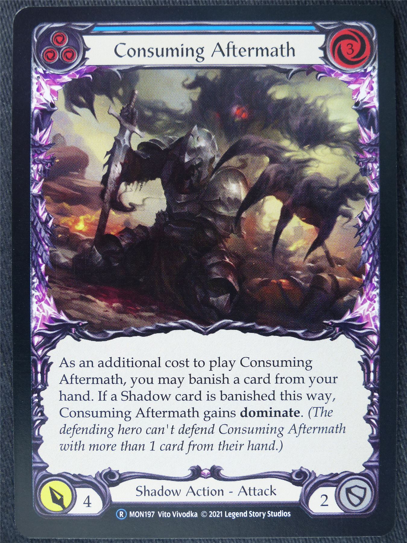 Consuming Aftermath Blue - Monarch Unlimited - Flesh and Blood Cards #I3
