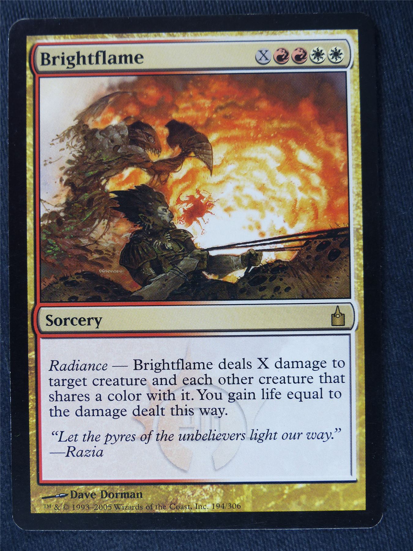 Brightflame - Mtg Magic Cards #Z1 Archeron Brightflame - Mtg Magic Cards #Z1 Archeron