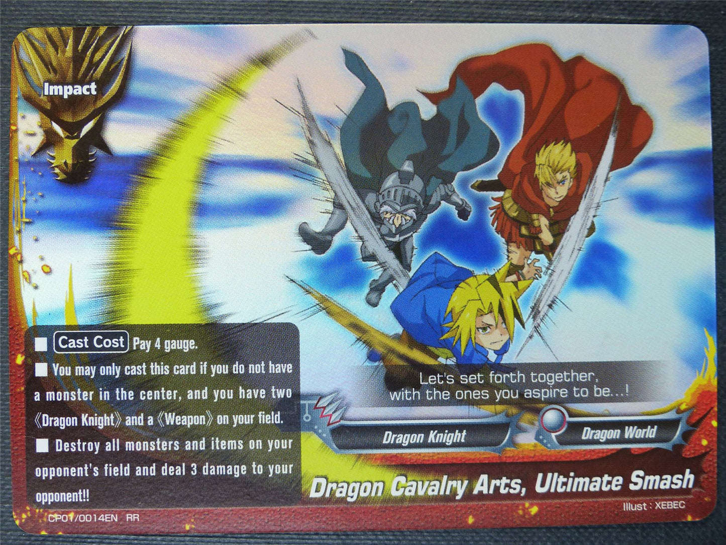 Dragon Cavalry Arts Ultimate Smash CP01 RR - Buddyfight Card #6Q1