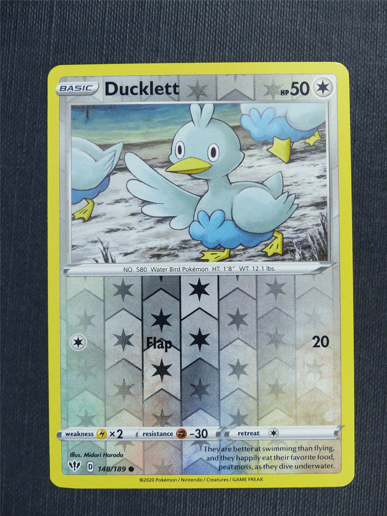 Ducklett 148/189 Reverse Holo - DAA - Pokemon Card #3BB