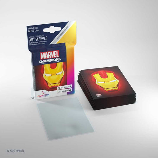 Marvel Champions Art Sleeves - Iron Man - 50ct - Standard - Gamegenic #SS