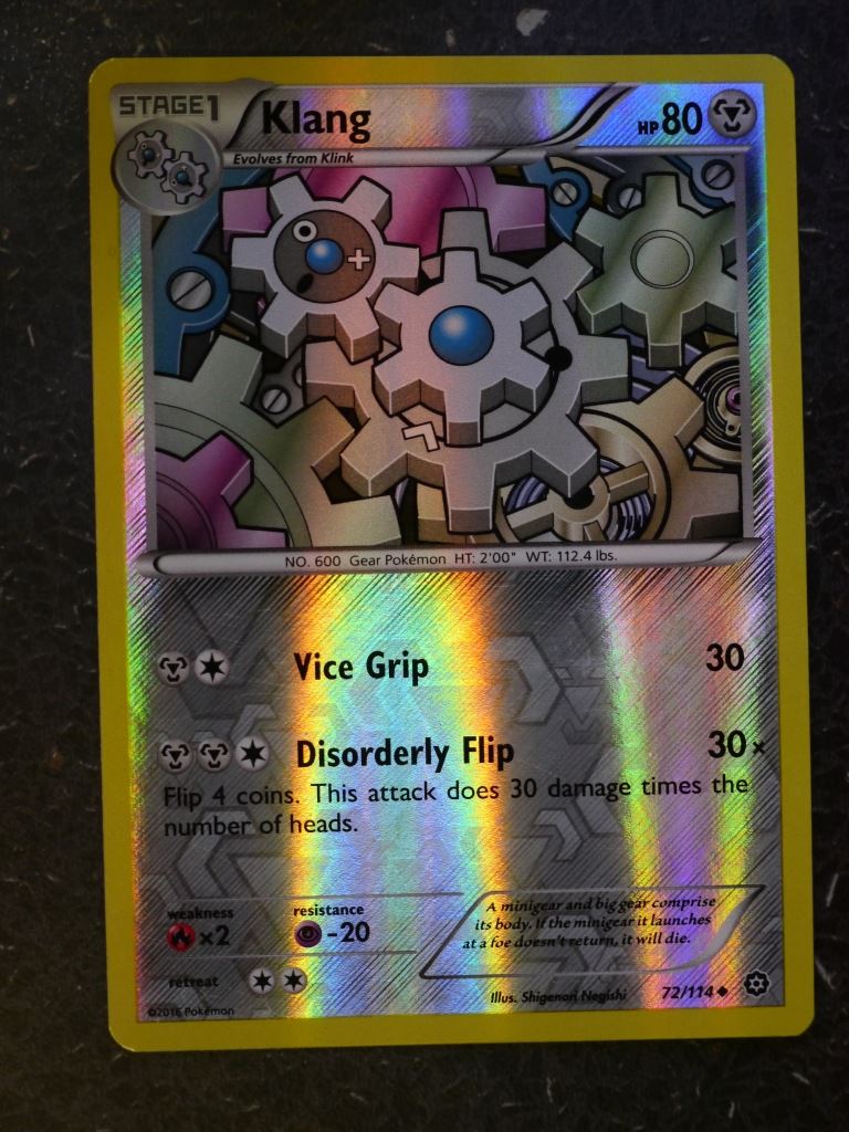 Pokemon Cards: KLANG 72/114 REVERSE HOLLOW # 5G9 Pokemon Cards: KLANG 72/114 REVERSE HOLLOW # 5G9