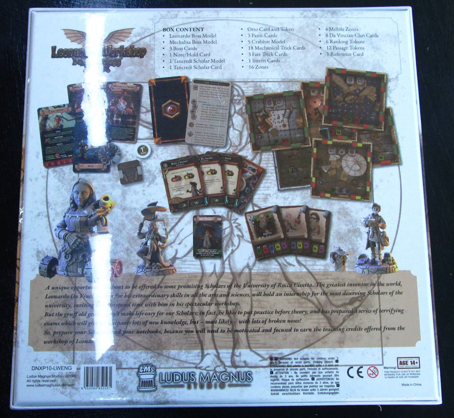 Dungeonology - Leonardos Workshop - Board Game #KH