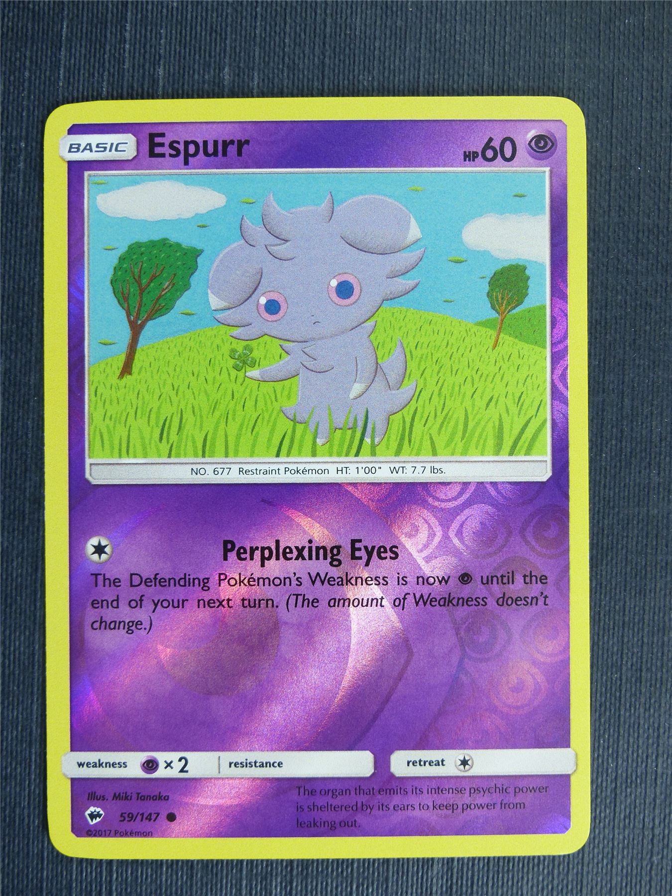 reverse holo pokemon cards value Espurr 59/147 Reverse Holo
