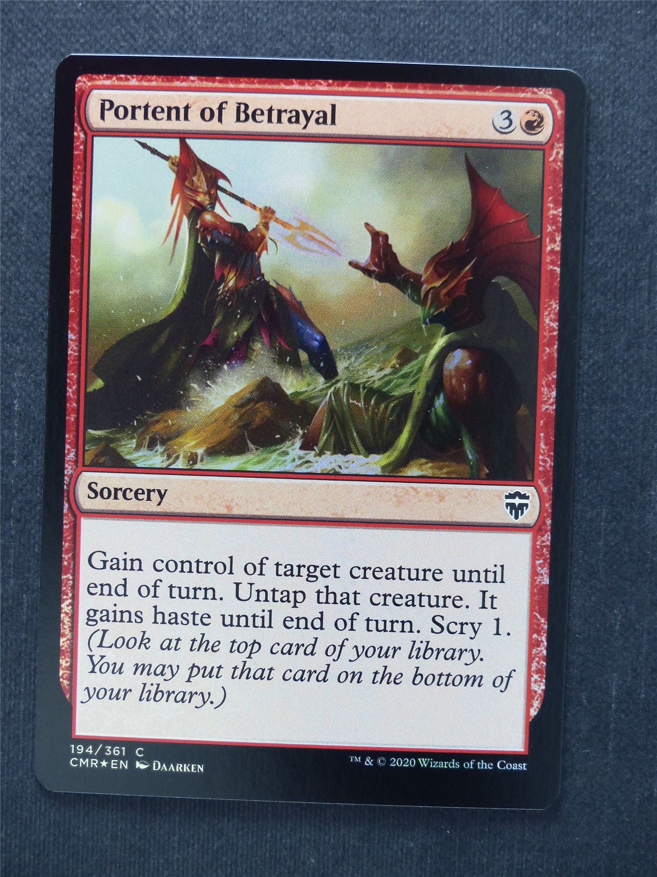 Portent of Betrayal Foil - Commander Legends #OK